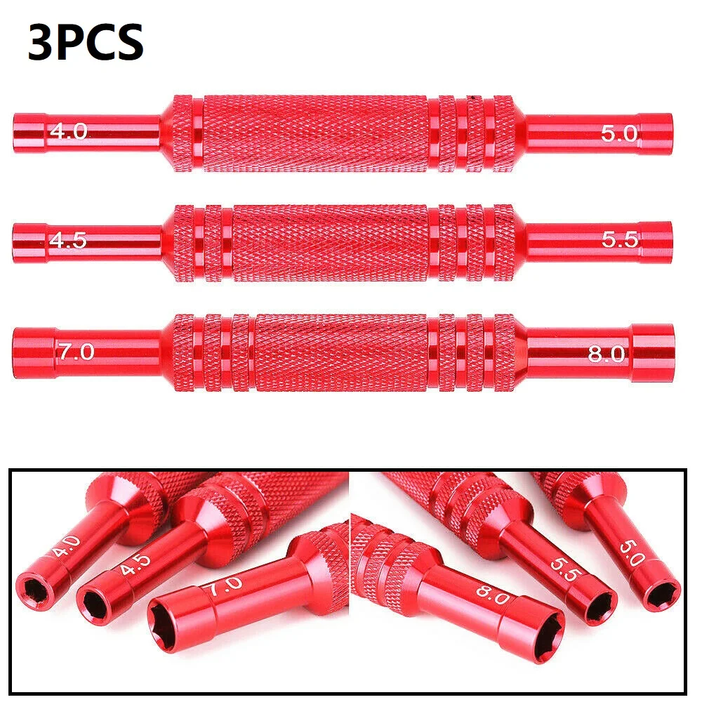 3pcs 4.72in Double Head Hexagon Sleeve Socket Screwdriver Wrench Set 4/5/4.5/5.5/7/8mm For RC Car Parts Hand Repair Tool
3pcs 4.72in Double Head Hexagon Sleeve Socket Screwdriver Wrench Set 4/5/4.5/5.5/7/8mm For RC Car Parts Hand Repair Tool