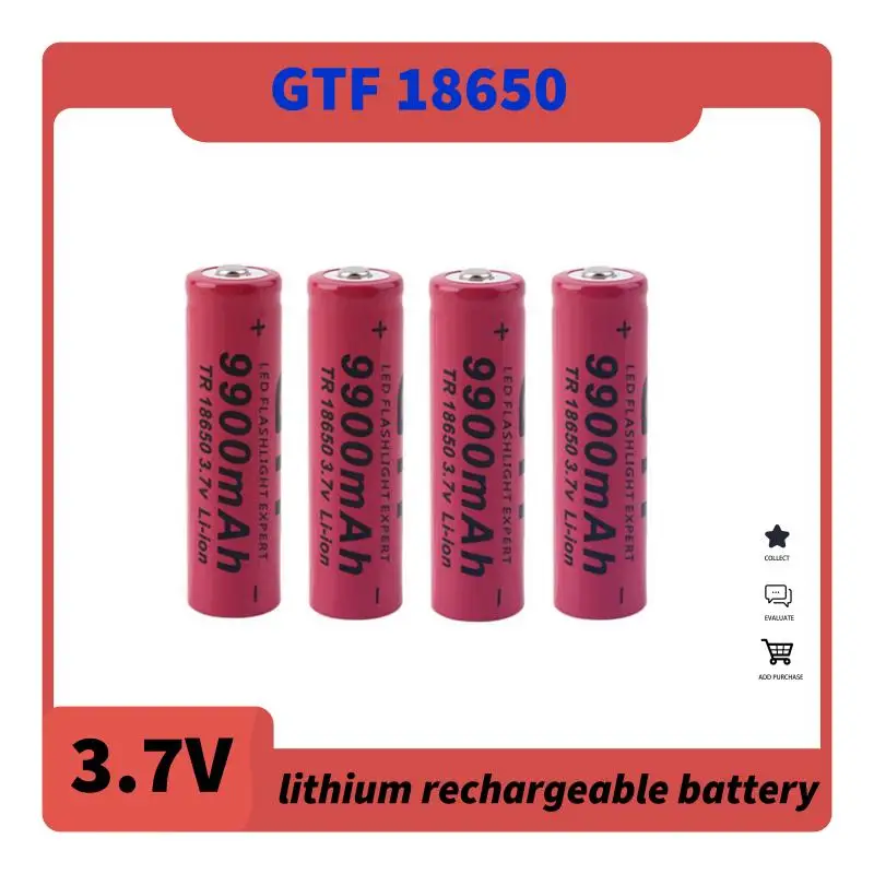 GTF 18650 Battery 3.7V 9900mAh Rechargeable Li-ion Battery Suitable for Electric Bicycle Power Bank Electronic Cigarette Laptop
GTF 18650 Battery 3.7V 9900mAh Rechargeable Li-ion Battery Suitable for Electric Bicycle Power Bank Electronic Cigarette Laptop
