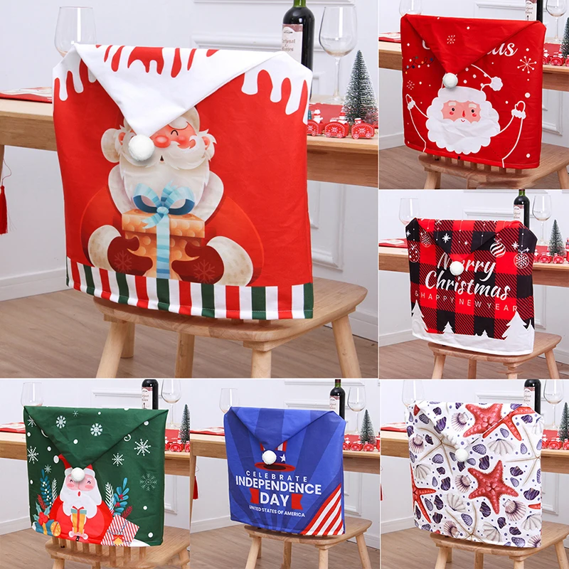 Christmas Series Chair Cover Double Sided Printed Chair Back Decoration Dustproof Dining Chair Decor for Home Party Holiday
Christmas Series Chair Cover Double Sided Printed Chair Back Decoration Dustproof Dining Chair Decor for Home Party Holiday