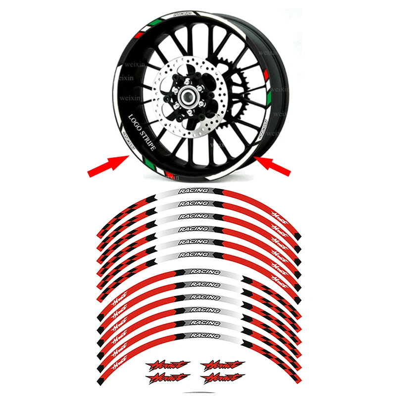 

17" Motorcycle Accessories WHEEL STICKERS FOR HONDA Hornet CB900F/F2 CB600SF/F/FA/FS 1998-2003