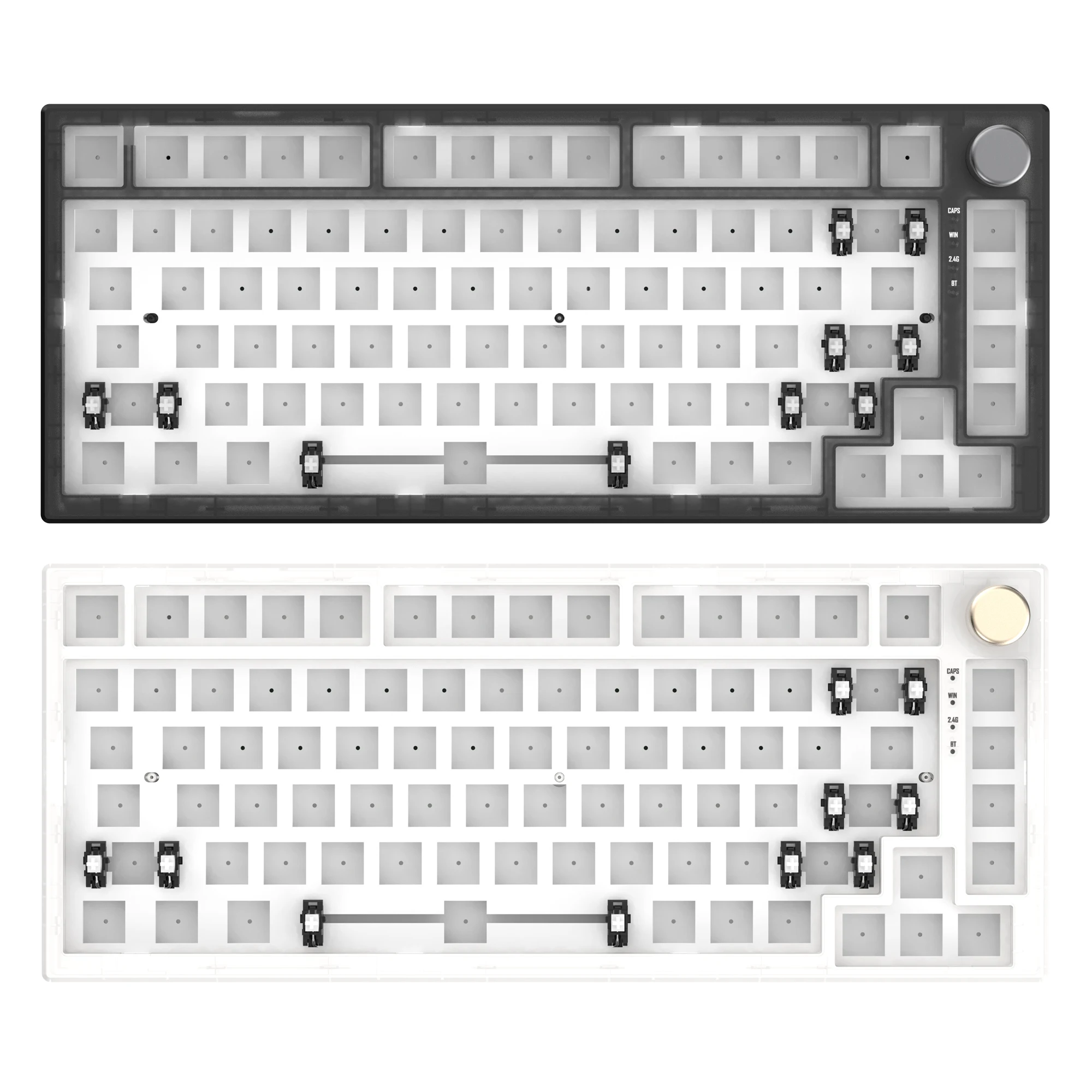 IK75 V3 3 Mode Wireless 75% Gasket Mechanical Keyboard kit Black Blue hot swappable lighting effects RGB led 2.4G BT
IK75 V3 3 Mode Wireless 75% Gasket Mechanical Keyboard kit Black Blue hot swappable lighting effects RGB led 2.4G BT
