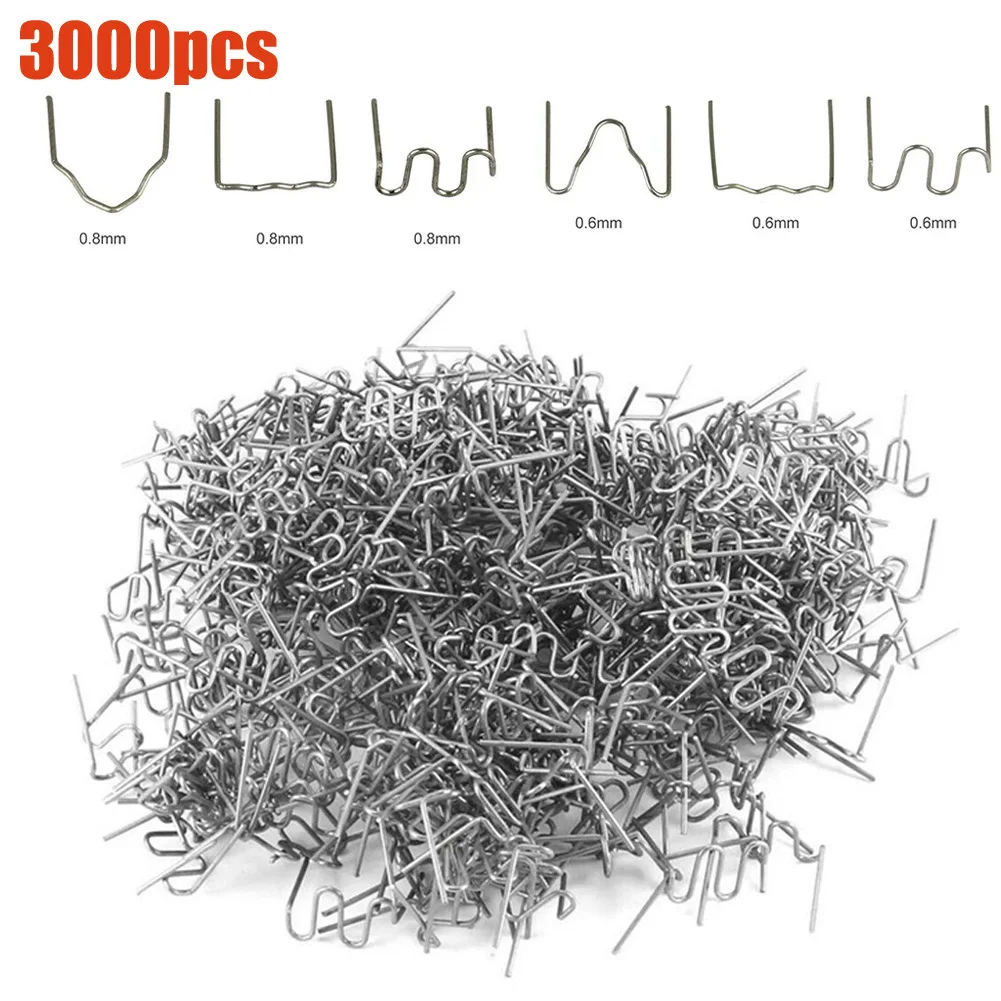 3000Pcs Plastic Repair Machine Welding Hot Stapler Bumper Fender Welder Staples To Repair Bumper Cracks Stainless Steel 304
3000Pcs Plastic Repair Machine Welding Hot Stapler Bumper Fender Welder Staples To Repair Bumper Cracks Stainless Steel 304