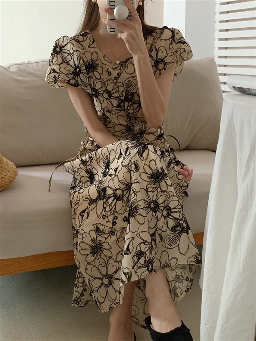 Alien Kitty Flowers Hot Women Long Dress Close Waist Fashion New 2022 Summer Vintage Streetwear Hot Casual Lady Gentle OL
Alien Kitty Flowers Hot Women Long Dress Close Waist Fashion New 2022 Summer Vintage Streetwear Hot Casual Lady Gentle OL