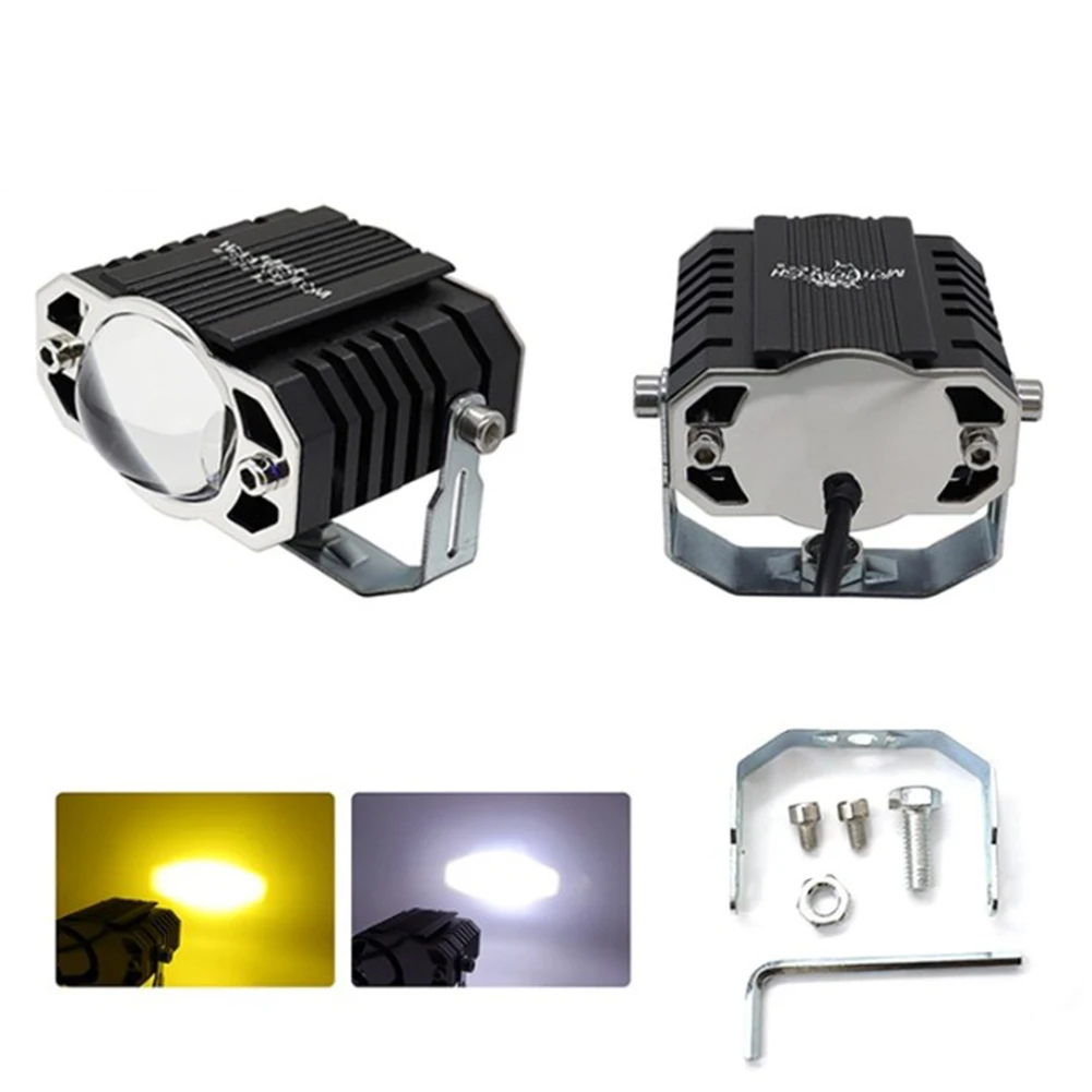 External White+yellow LED Headlight Electric Motorcycle Spotlight Car Headlight Aluminum Shell LED High-brightness Lamp Beads
External White+yellow LED Headlight Electric Motorcycle Spotlight Car Headlight Aluminum Shell LED High-brightness Lamp Beads