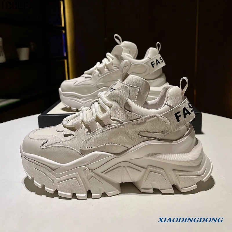New Chunky Sneakers Casual Vulcanized Shoes Woman Keep Warm High Platform Sneakers Femme Lace Up White Flats Women
New Chunky Sneakers Casual Vulcanized Shoes Woman Keep Warm High Platform Sneakers Femme Lace Up White Flats Women