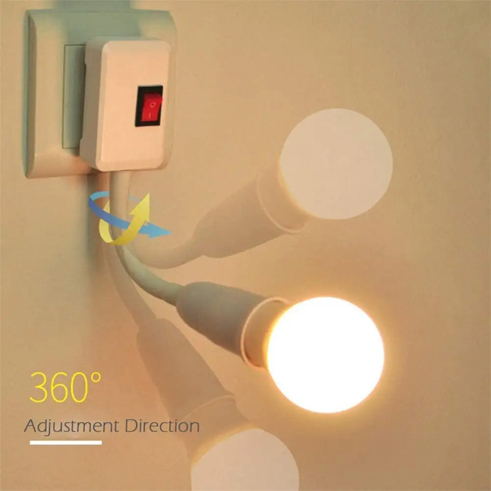 New E27 Socket Lamp Bulb Holder Light Socket With Switch EU US Plug Lamp Holder Energy Saving Lampada LED Table Lamp Led Base
New E27 Socket Lamp Bulb Holder Light Socket With Switch EU US Plug Lamp Holder Energy Saving Lampada LED Table Lamp Led Base