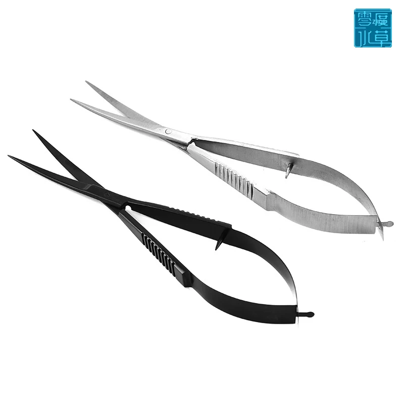 

High-quality aquarium spring scissors, stainless steel spring scissors, used to beautify and trim aquatic fish tank supplies