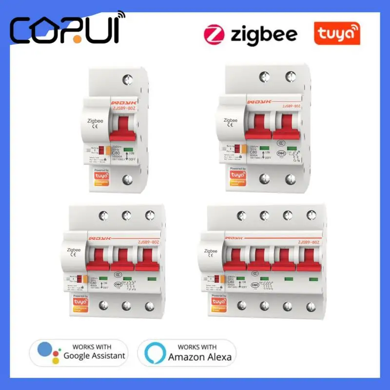 CORUI Zigbee3.0 1-4P Smart Circuit Breaker Remote Control , Overload Short Protect Air Switch Supports Tuya Alexa Google Home
CORUI Zigbee3.0 1-4P Smart Circuit Breaker Remote Control , Overload Short Protect Air Switch Supports Tuya Alexa Google Home
