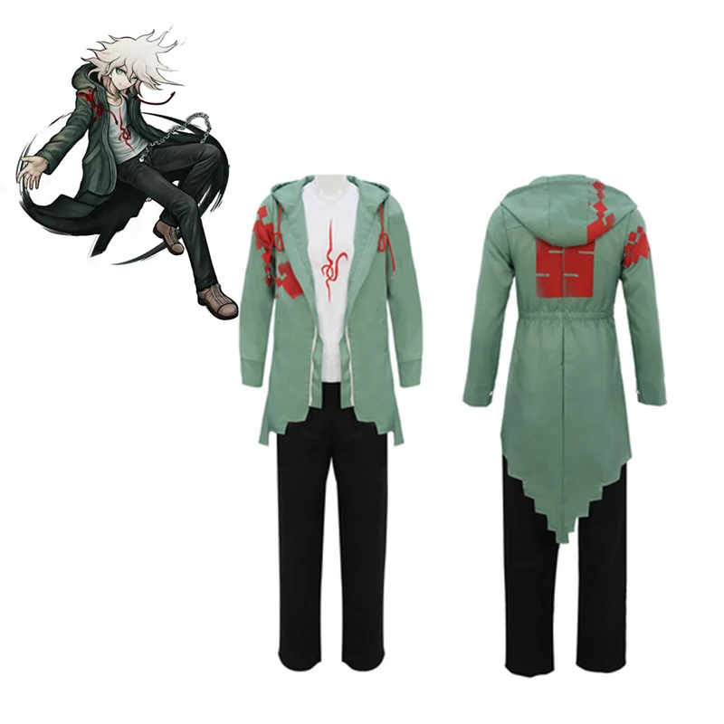 Anime Danganronpa Nagito Komaeda Cosplay Costume Pants T-shirt Jacket Halloween Carnival Wig Height 160-185cm
Anime Danganronpa Nagito Komaeda Cosplay Costume Pants T-shirt Jacket Halloween Carnival Wig Height 160-185cm