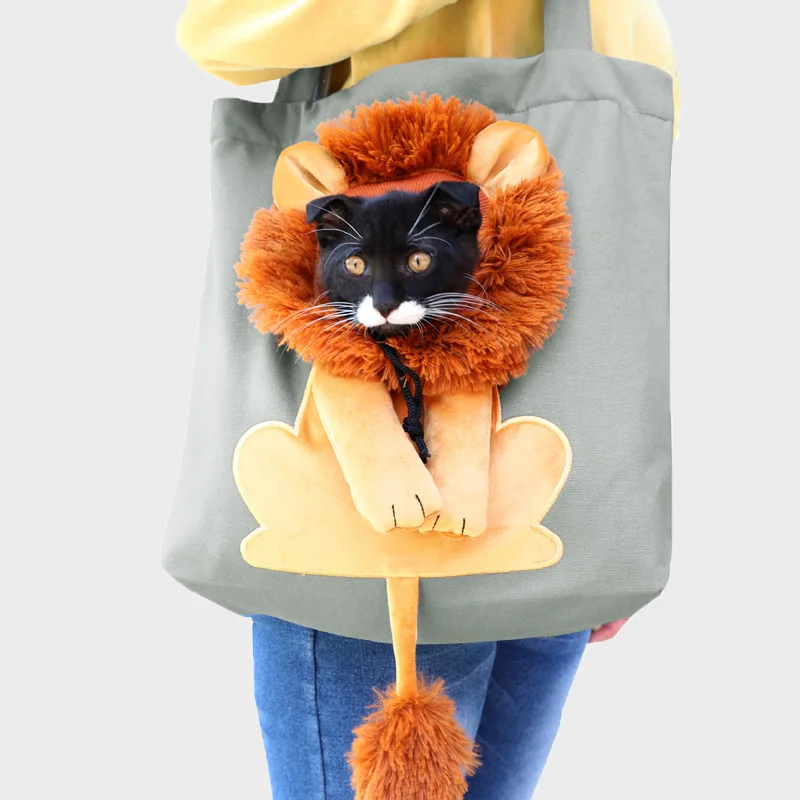 Soft Pet Carriers Bags Lion Design Portable Breathable Bag Cat Dog Carrier Bags Outgoing Travel Pets Handbag With Safety Zippers
Soft Pet Carriers Bags Lion Design Portable Breathable Bag Cat Dog Carrier Bags Outgoing Travel Pets Handbag With Safety Zippers