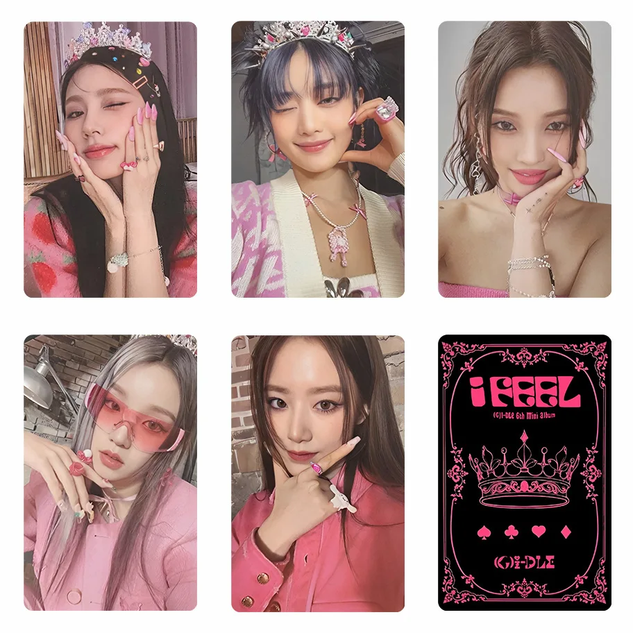 5PCS Kpop GIDLE Photocard Soojin I Feel Album Yuqi Miyeon Shuhua G idle Queencard Photo Cards Lomo Cards K Pop Accessories
5PCS Kpop GIDLE Photocard Soojin I Feel Album Yuqi Miyeon Shuhua G idle Queencard Photo Cards Lomo Cards K Pop Accessories