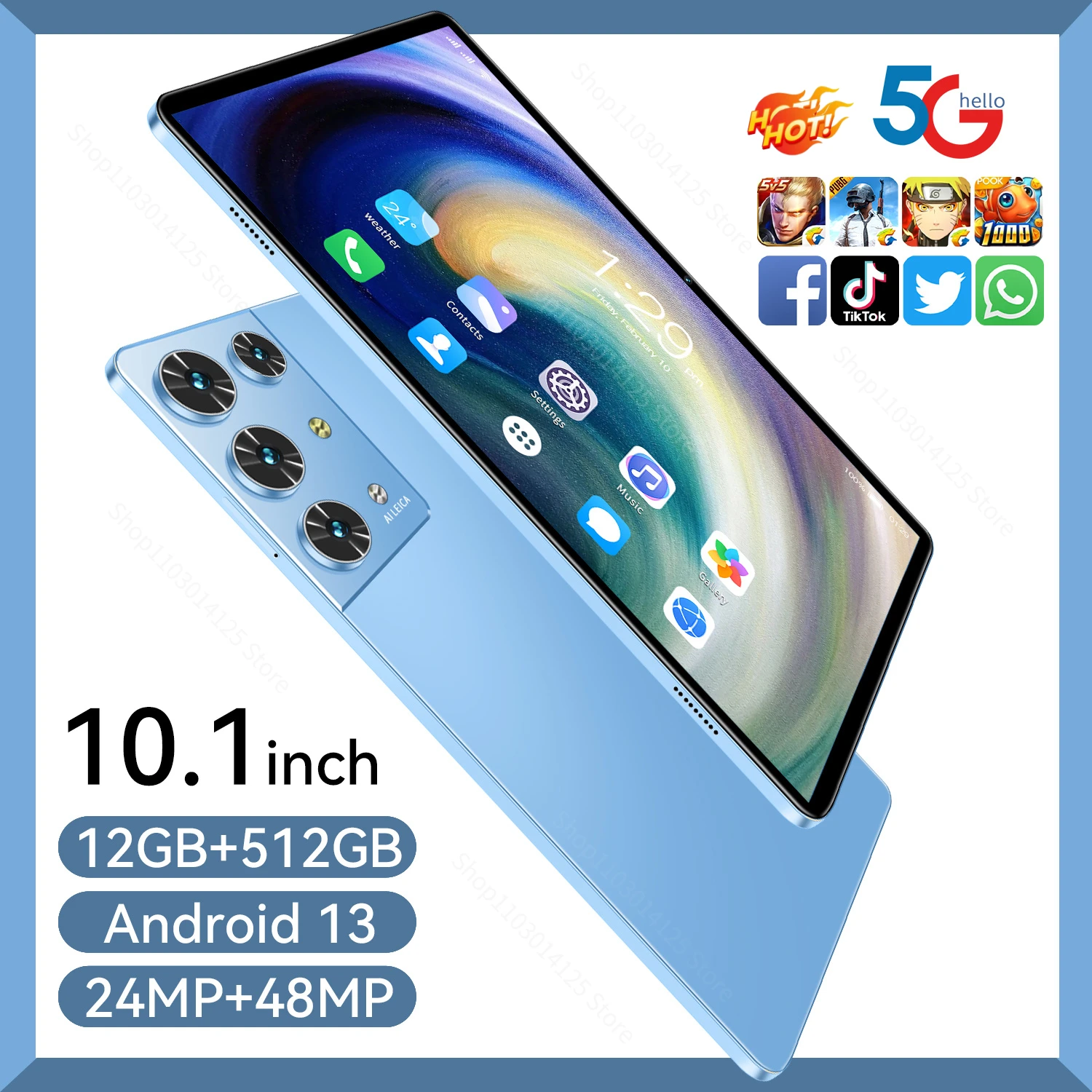 New Tablet Android 13 12GB+512GB 16GB+1TB Tablet 10.1 Inch LCD Screen Windows Tablet Android Tablet Pc 5G WiFi Tablet Snapdragon
New Tablet Android 13 12GB+512GB 16GB+1TB Tablet 10.1 Inch LCD Screen Windows Tablet Android Tablet Pc 5G WiFi Tablet Snapdragon
