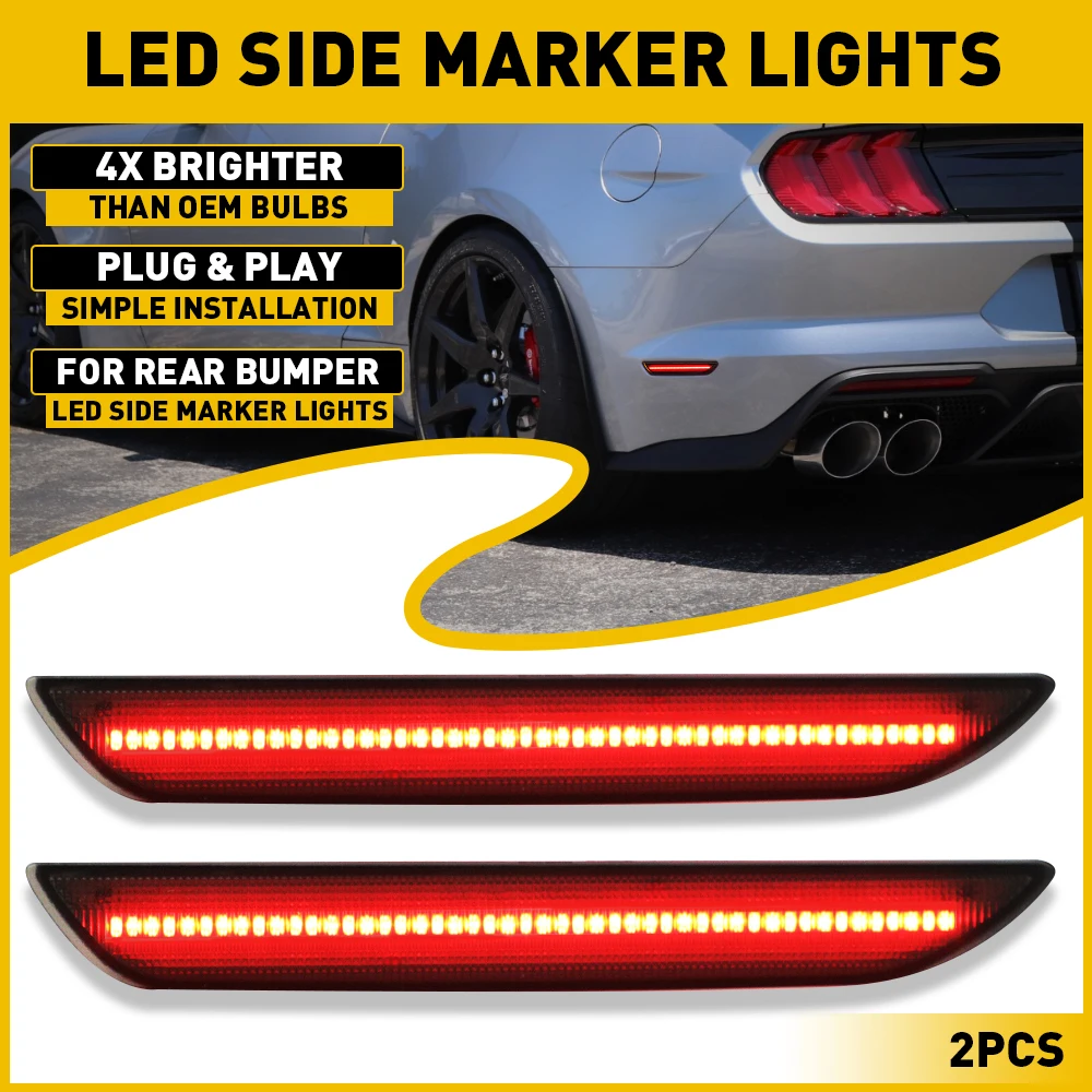 2Pcs LED Number License Plate Light Assembly for Ford Mustang 2015-2021 V6 Premium EcoBoost GT 50 Shelby GT350 GT500 GT350R
2Pcs LED Number License Plate Light Assembly for Ford Mustang 2015-2021 V6 Premium EcoBoost GT 50 Shelby GT350 GT500 GT350R
