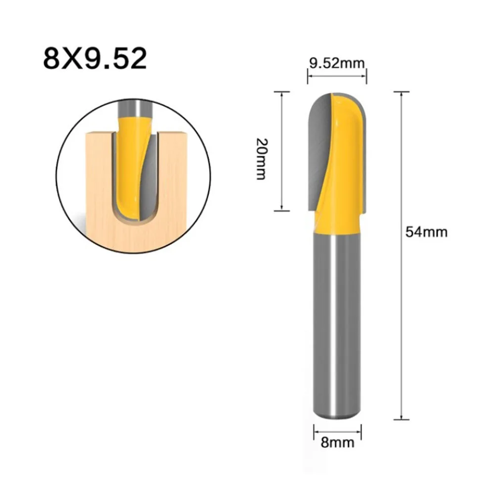 1pc Long Blade Round Nose Wood Router Bit Long Reach Core Box Cutter 8mm Shank Wood Milling Cutter Carpenter For Woodworking
1pc Long Blade Round Nose Wood Router Bit Long Reach Core Box Cutter 8mm Shank Wood Milling Cutter Carpenter For Woodworking