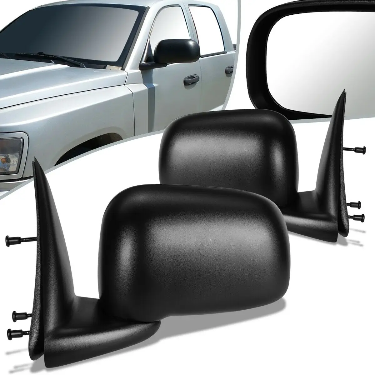 For Dodge 05-10 Dakota Pair Manual Side View Door Mirror Set CH1320326 CH1321326
For Dodge 05-10 Dakota Pair Manual Side View Door Mirror Set CH1320326 CH1321326