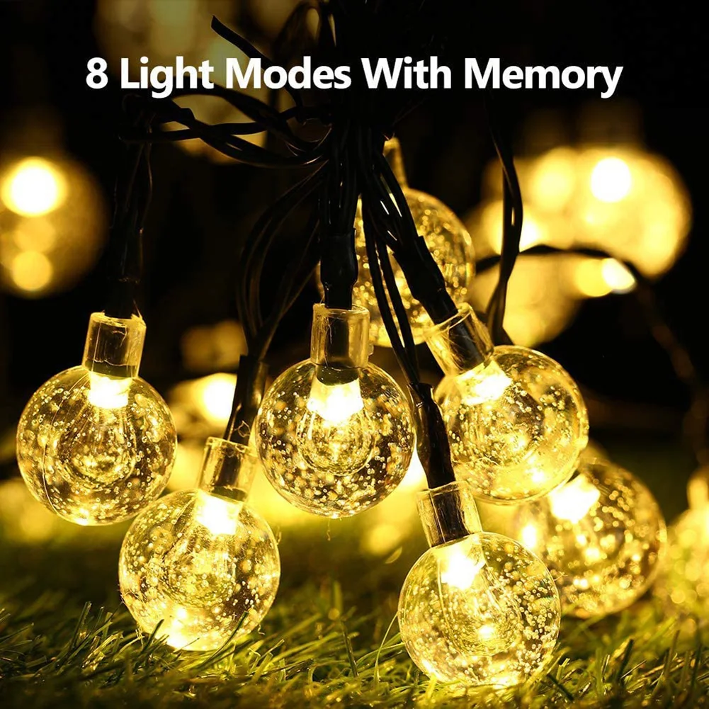 Outdoor Christmas Lights Holiday Wedding Party DecorLED Crystal Ball String Light Bubble Ball Battery Lamp Festival
Outdoor Christmas Lights Holiday Wedding Party DecorLED Crystal Ball String Light Bubble Ball Battery Lamp Festival