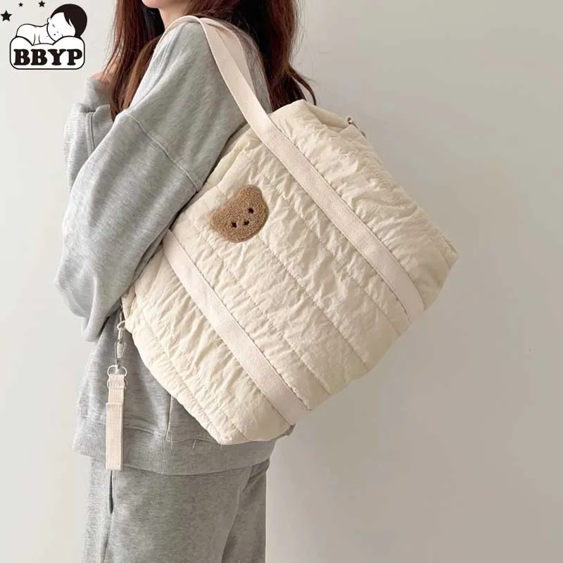 Cute Bear Rabbit Embroidery Mommy Bag Maternity for Baby Stroller Diaper Nappy Organizer Travel Outdoor Women Tote Shoulder Bags
Cute Bear Rabbit Embroidery Mommy Bag Maternity for Baby Stroller Diaper Nappy Organizer Travel Outdoor Women Tote Shoulder Bags