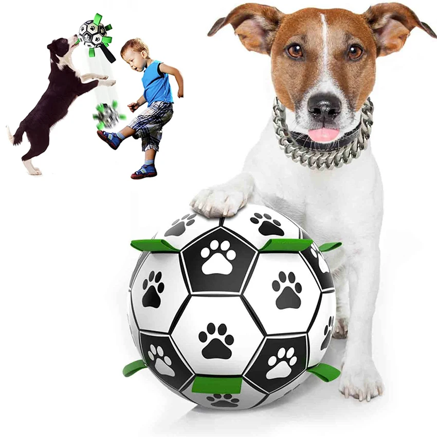 Dog Toy Interactive Pet Football Toys With Grab Tabs Dog Outdoor Training Soccer Pet Bite Chew Balls For Dog Accessories
Dog Toy Interactive Pet Football Toys With Grab Tabs Dog Outdoor Training Soccer Pet Bite Chew Balls For Dog Accessories