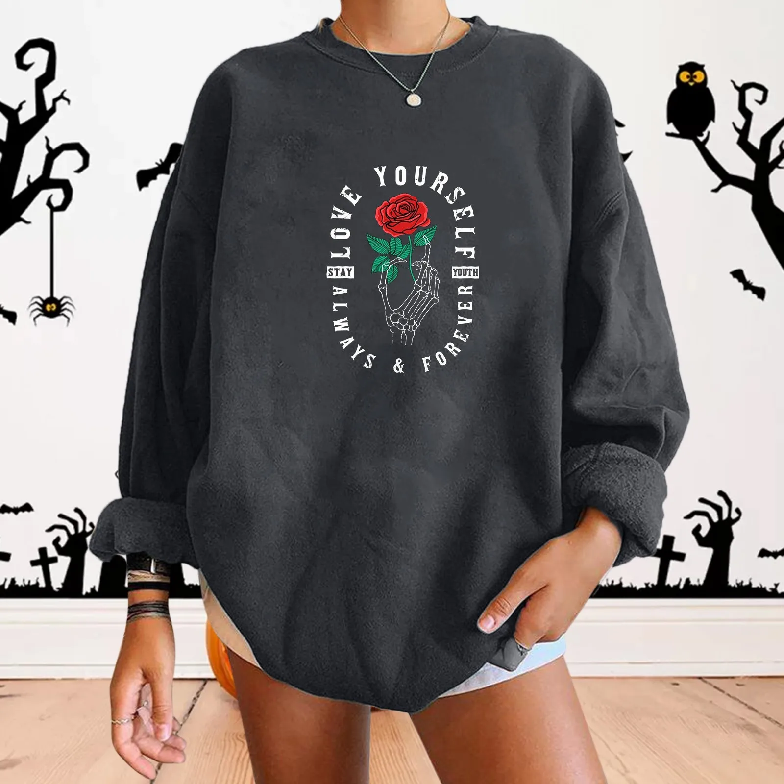 8os Clothing Womens Hoodless Loose Full Zip Sweatshirt Round Neck Casual Pullover Tops Fit Long Sleeve Hooded X Hoodie
8os Clothing Womens Hoodless Loose Full Zip Sweatshirt Round Neck Casual Pullover Tops Fit Long Sleeve Hooded X Hoodie