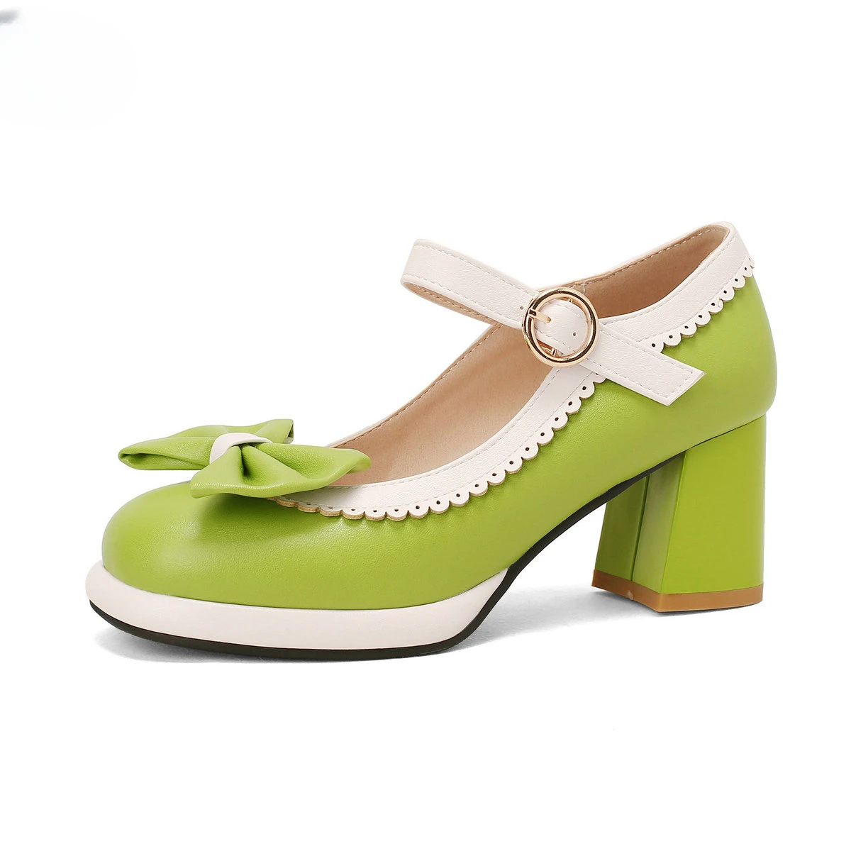 Green Yellow Candy Color Sweet Bow Lolita Mary Janes Shoes Women Chunky Heels Platform Pumps Japanese Girls Cosplay Party Wear
Green Yellow Candy Color Sweet Bow Lolita Mary Janes Shoes Women Chunky Heels Platform Pumps Japanese Girls Cosplay Party Wear