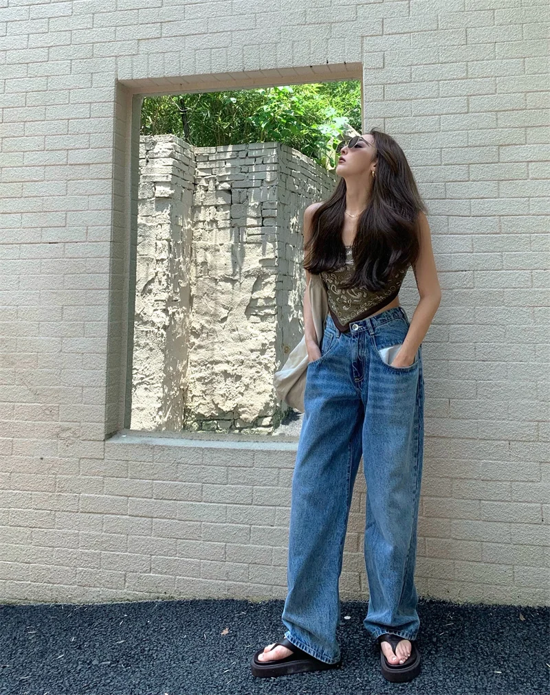 Scarves strapless jeans Woman Autumn Suits Street clothes leisure Simple suit Sleeveless Woman‘s Clothes
Scarves strapless jeans Woman Autumn Suits Street clothes leisure Simple suit Sleeveless Woman‘s Clothes