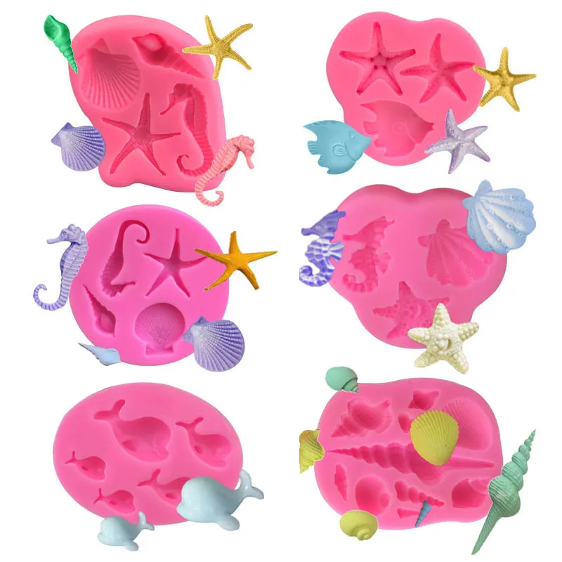 Marine Various Shells Scallops Starfish Conch Silicone Mold DIY Fondant Chocolate Baking Cake Decorating Tool Resin Mold
Marine Various Shells Scallops Starfish Conch Silicone Mold DIY Fondant Chocolate Baking Cake Decorating Tool Resin Mold
