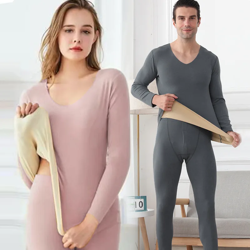 

Thermal underwear and elderly Qiujacket thickening plus velvet self-heating electric thermal underwear