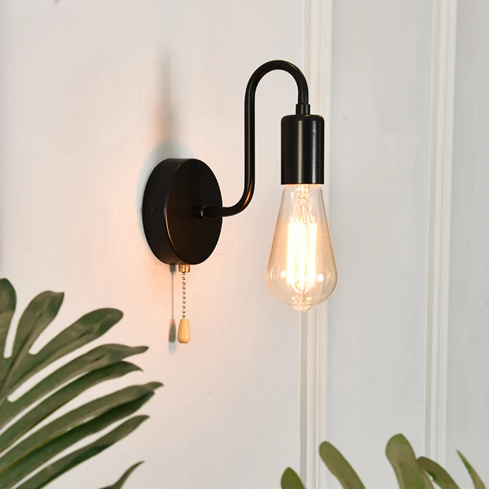Modern Minimalist Metal Zipper Wall Lamp Vintage Industrial E27 Wall Lamp with Pull Switch Wall Light for Bedroom Loft Aisle
Modern Minimalist Metal Zipper Wall Lamp Vintage Industrial E27 Wall Lamp with Pull Switch Wall Light for Bedroom Loft Aisle