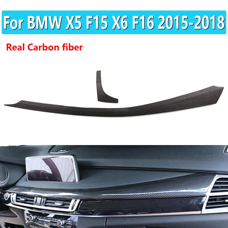 2 Pcs Real Carbon Fiber Central Control Dashboard Cover For BMW X5 F15 2014-2018 For BMW X6 F16 2015-2018
2 Pcs Real Carbon Fiber Central Control Dashboard Cover For BMW X5 F15 2014-2018 For BMW X6 F16 2015-2018