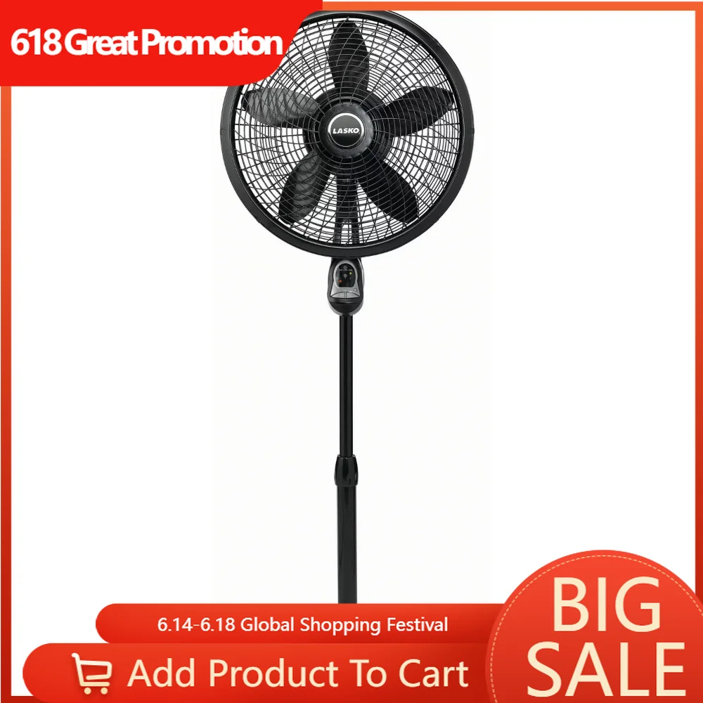 3-скоростной Осциллирующий вентилятор-подставка циклонного типа 18 дюймов с пультом дистанционного управления и таймером, 1843, черный, Беспла...
3-скоростной Осциллирующий вентилятор-подставка циклонного типа 18 дюймов с пультом дистанционного управления и таймером, 1843, черный, Беспла...