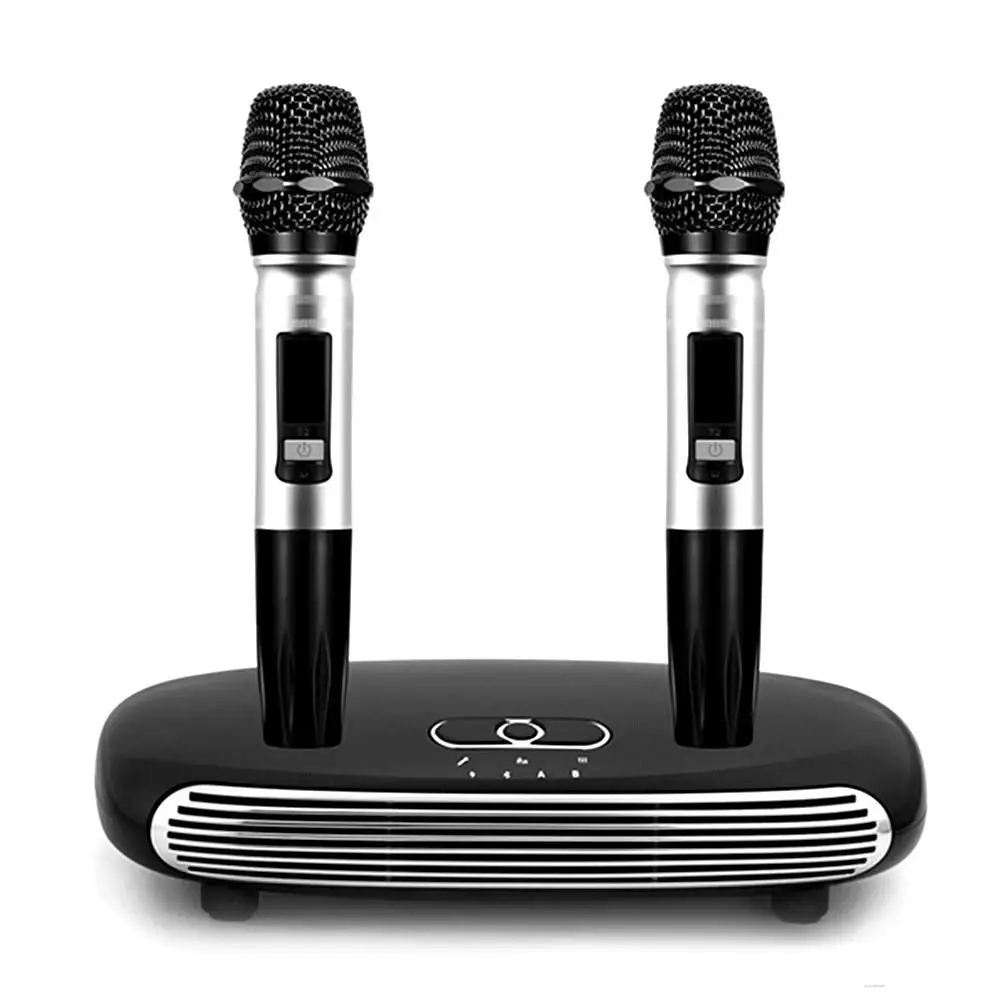 Wireless BT Karaoke Set With Dual Wireless BT Microphone For Smart TV Set-Top Box Computer Smart Phone Karaoke Box
Wireless BT Karaoke Set With Dual Wireless BT Microphone For Smart TV Set-Top Box Computer Smart Phone Karaoke Box