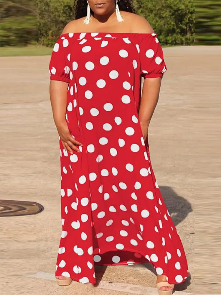 VONDA 2022 Summer Bohemian Off Shoulder Party Dress Women Fashion Polka Dot Print Elegant Long Maxi Sundress Oversize Robe Femme
VONDA 2022 Summer Bohemian Off Shoulder Party Dress Women Fashion Polka Dot Print Elegant Long Maxi Sundress Oversize Robe Femme