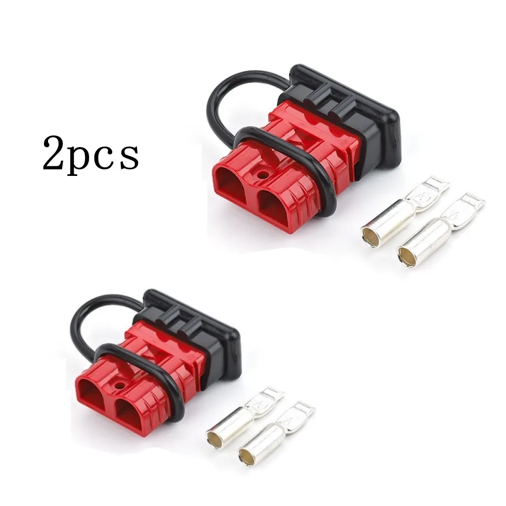 2Pcs Connector With Dust Cover 50A 600V UL94-V0 PPO For Wire Diameter 12-6AWG For Anderson Style Red Cable Power Connector
2Pcs Connector With Dust Cover 50A 600V UL94-V0 PPO For Wire Diameter 12-6AWG For Anderson Style Red Cable Power Connector