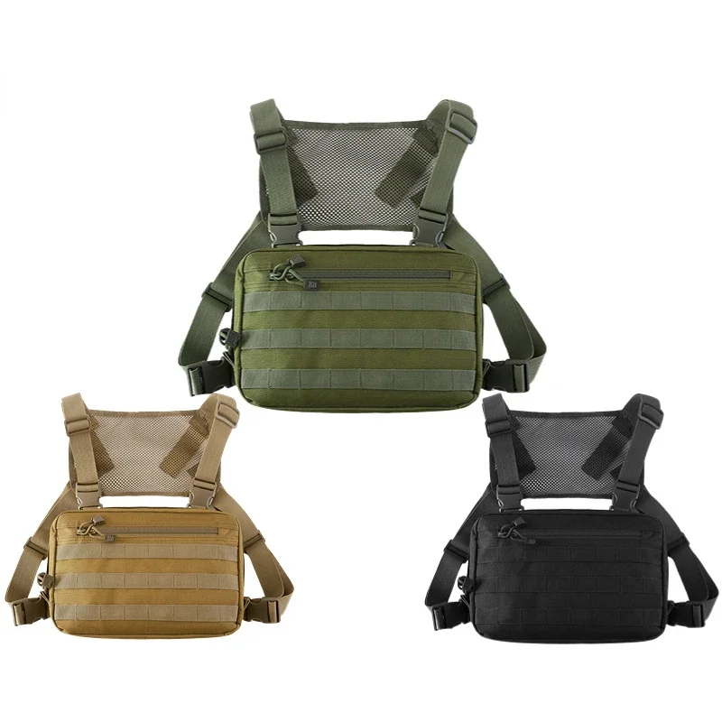 Chest Bag For Men Tactical Vest Bag Casual Function Chest Rig Bags Streetwear For Boy Chest Pack Outdoor Travel Shoulder Bag
Chest Bag For Men Tactical Vest Bag Casual Function Chest Rig Bags Streetwear For Boy Chest Pack Outdoor Travel Shoulder Bag