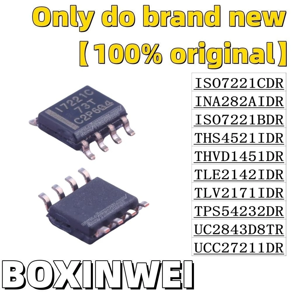 10 шт., ISO7221CDR INA282AIDR, ISO7221BDR, ths4521thvd1451dr, tle2142чарт, tlv2171чарт, TPS54232DR, UC2843D8TR, UCC27211DR
10 шт., ISO7221CDR INA282AIDR, ISO7221BDR, ths4521thvd1451dr, tle2142чарт, tlv2171чарт, TPS54232DR, UC2843D8TR, UCC27211DR