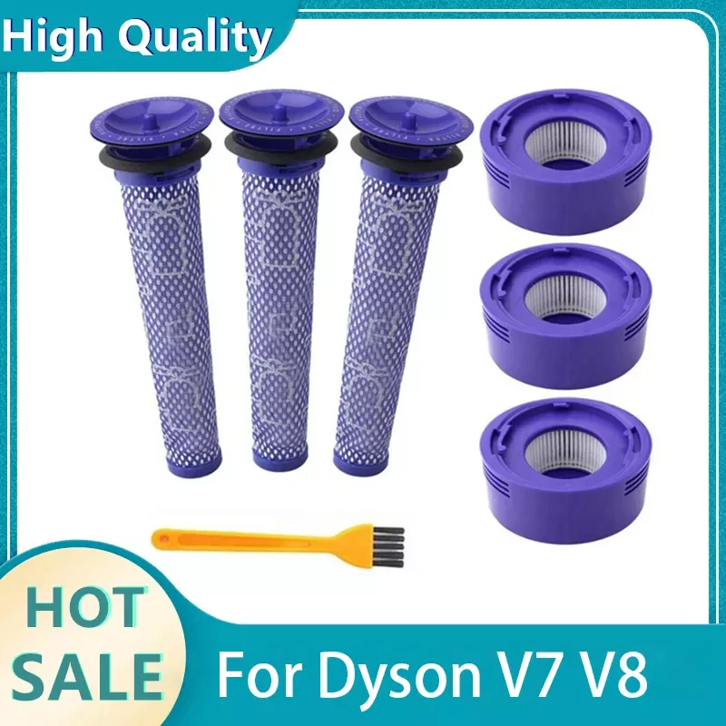 6 Pack Pre-Filters and 2 Pack HEPA Post-Filters Replacements Compatible Dyson V8 and V7 Cordless Vacuum Cleaners
6 Pack Pre-Filters and 2 Pack HEPA Post-Filters Replacements Compatible Dyson V8 and V7 Cordless Vacuum Cleaners