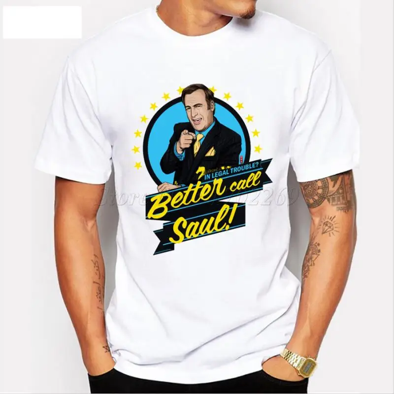 Футболка Better Call Saul мужская с мультяшным принтом во все тяжкие, модная Повседневная рубашка с коротким рукавом, необычная забавная крутая фу...
Футболка Better Call Saul мужская с мультяшным принтом во все тяжкие, модная Повседневная рубашка с коротким рукавом, необычная забавная крутая фу...