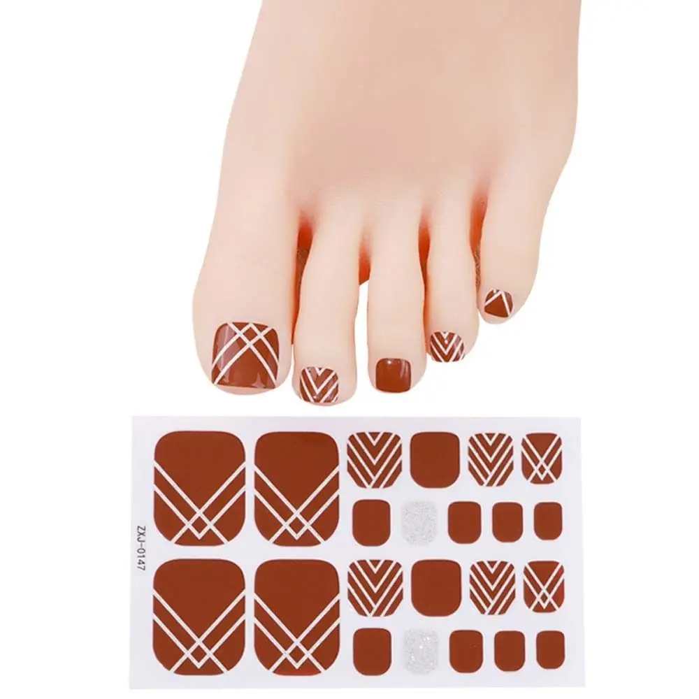 

Art Tip Adhesive Foil Stickers Toe Nail Wraps Short Nails Patch Toe Nail Stickers Toenails Decals Full Cover Toenails