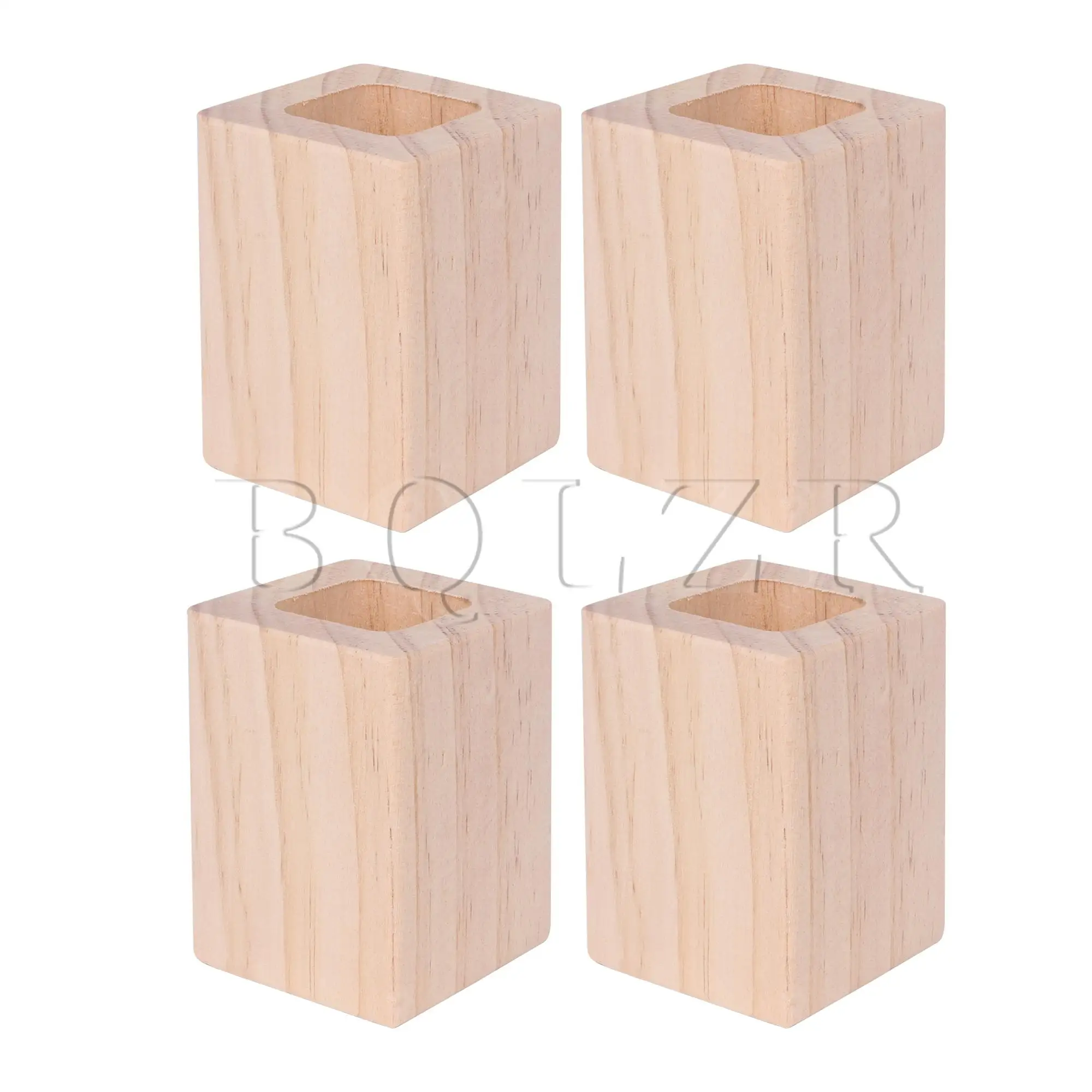 BQLZR 4pcs Wooden Furniture Lifter Bed Enclosed Furniture Table Riser Pad Feet 5x3x3cm
BQLZR 4pcs Wooden Furniture Lifter Bed Enclosed Furniture Table Riser Pad Feet 5x3x3cm