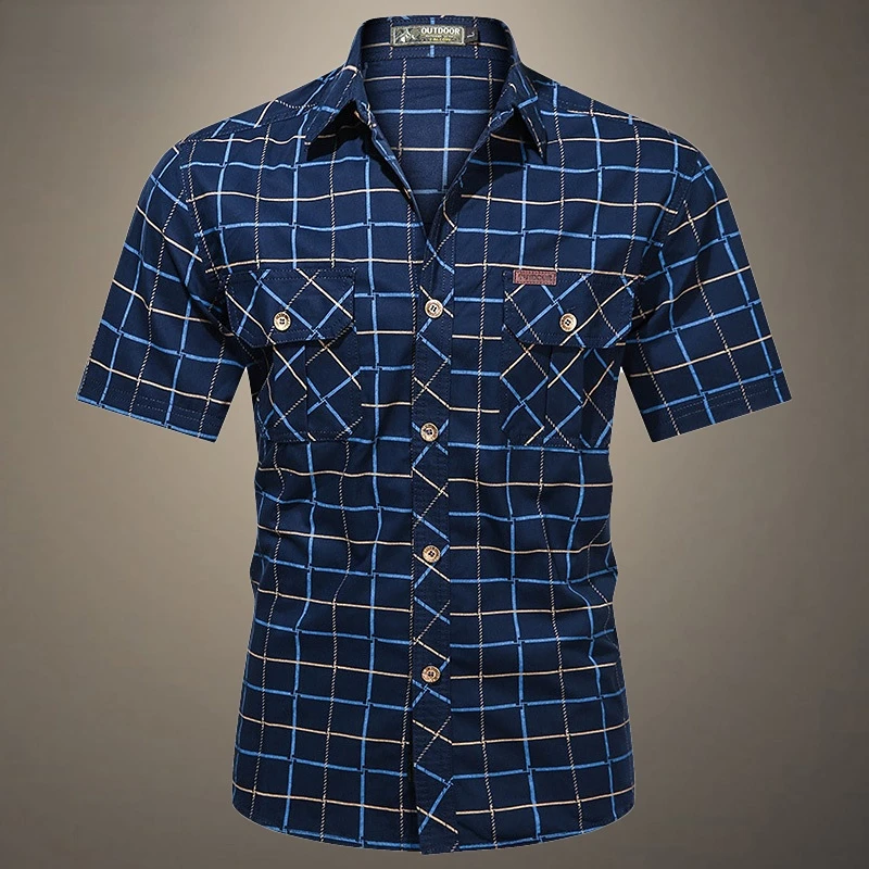 2022 New Military Men's Plaid Shirts Business T-Shirts High Quality Summer Men's 100% Cotton Shirts Men's Clothing
2022 New Military Men's Plaid Shirts Business T-Shirts High Quality Summer Men's 100% Cotton Shirts Men's Clothing