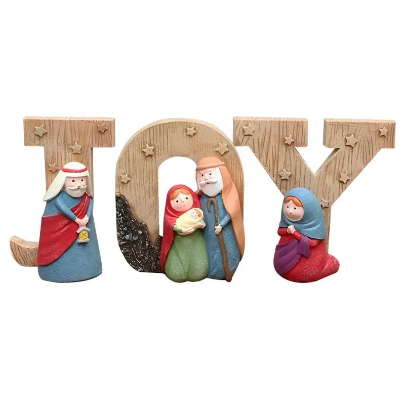 Resin Nativity Family Figurines Christmas Nativity Sets Family Resin Figurines Dining Table Decor Ornament Holiday Decorations
Resin Nativity Family Figurines Christmas Nativity Sets Family Resin Figurines Dining Table Decor Ornament Holiday Decorations
