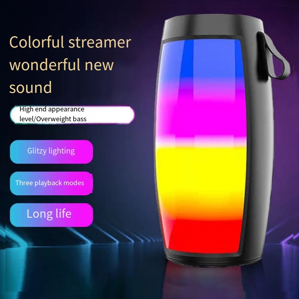 Портативный динамик Bluetooth-c 1200 мАч RGB светодиодный светильник беспроводной