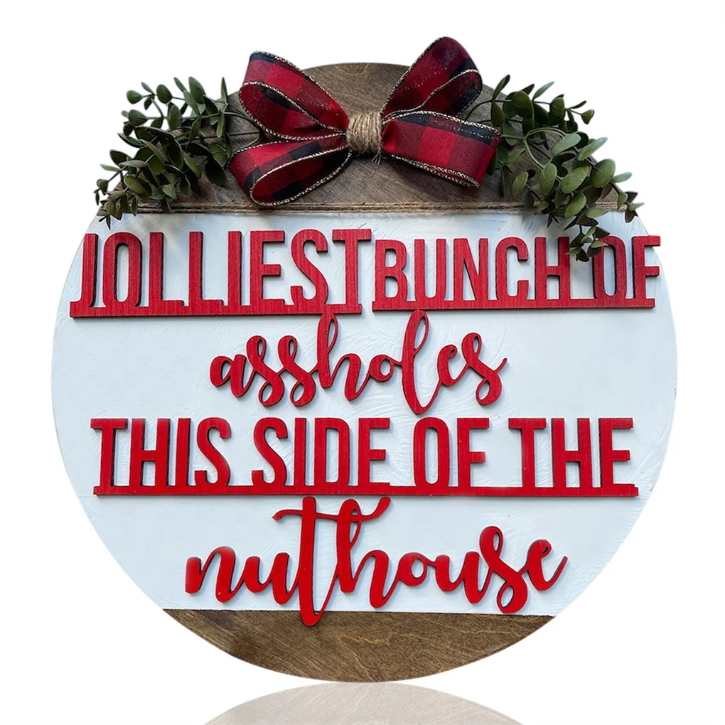 Рождественский знак приветствия, круглая деревянная дверная вешалка, деревенский фермерский декор с зеленым бантом, зимнее подвесное укра...
Рождественский знак приветствия, круглая деревянная дверная вешалка, деревенский фермерский декор с зеленым бантом, зимнее подвесное укра...