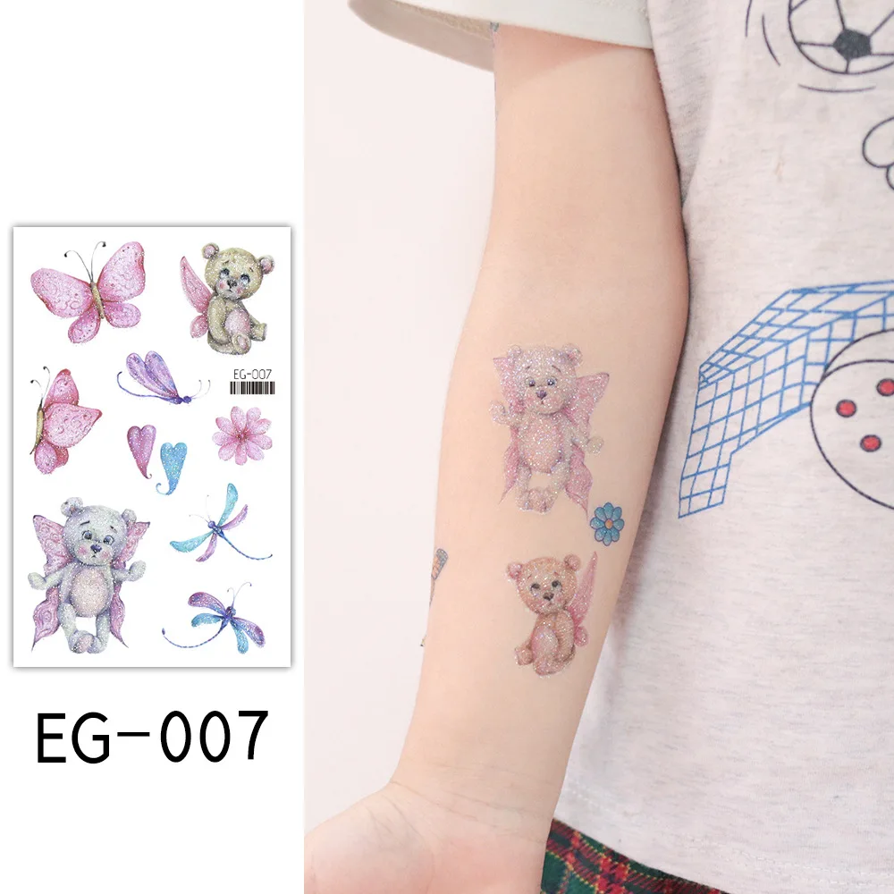 Children Temporary Tatoo Sticker Fluorescence Tattoo Decals Butterfly Bear Dragonfly Love Tattoos Hand Foot Tatouage Gift Girl
Children Temporary Tatoo Sticker Fluorescence Tattoo Decals Butterfly Bear Dragonfly Love Tattoos Hand Foot Tatouage Gift Girl