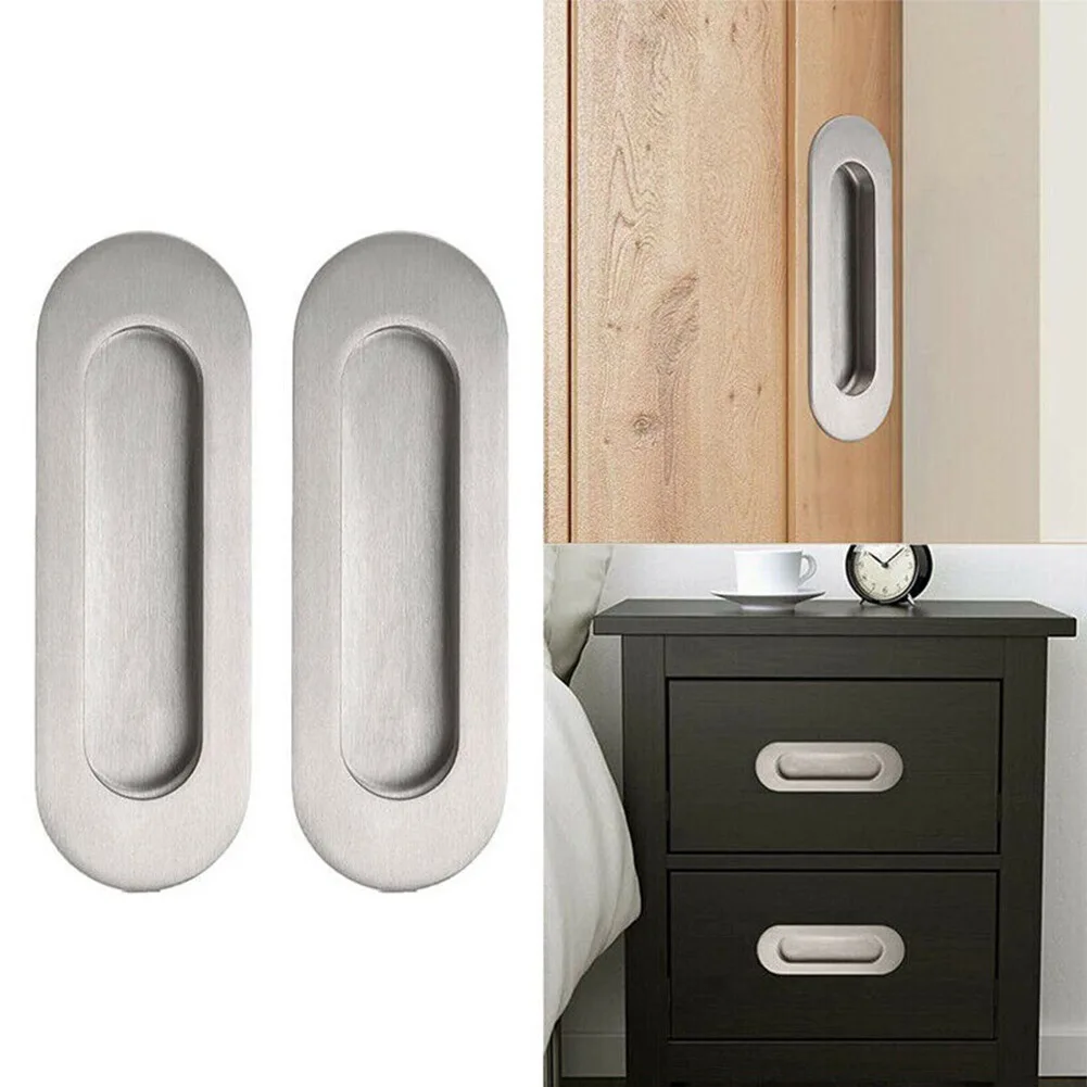 2pcs Door Handle Stainless Steel Recessed Flush Pocket Door Handles Knobs Cabinet Pull Sliding Door Screws
2pcs Door Handle Stainless Steel Recessed Flush Pocket Door Handles Knobs Cabinet Pull Sliding Door Screws