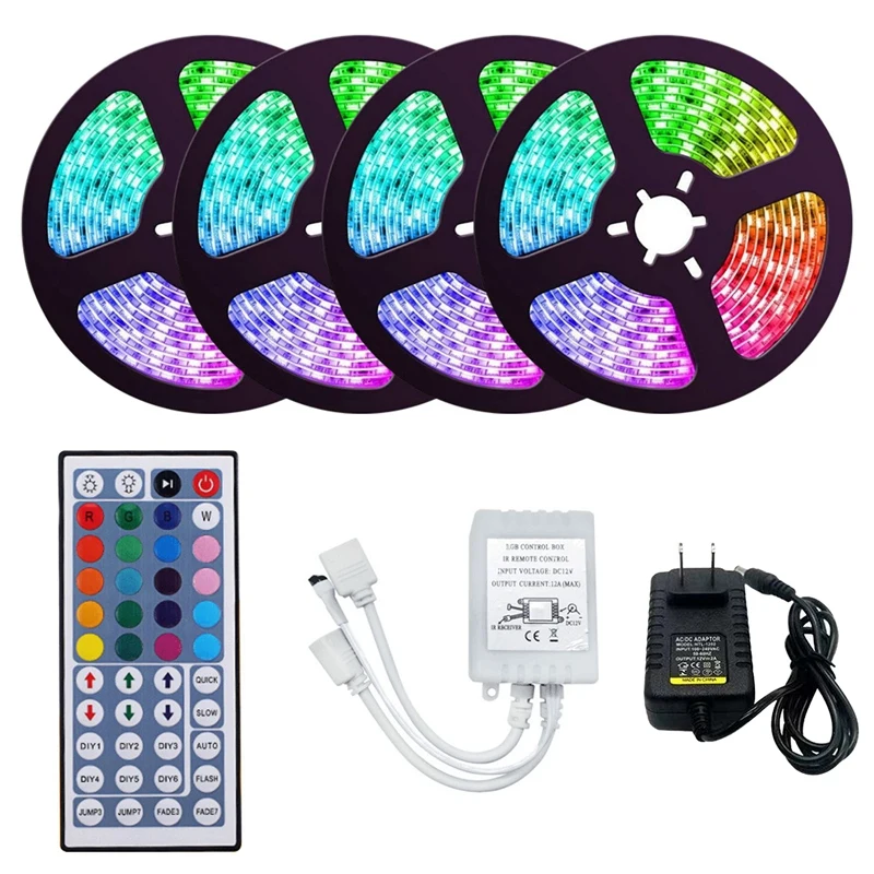 20M 3528 RGB LED Strip Light 1200Leds Waterproof Flexible LED Light Strip With 44 Key Remote For Christmas
20M 3528 RGB LED Strip Light 1200Leds Waterproof Flexible LED Light Strip With 44 Key Remote For Christmas
