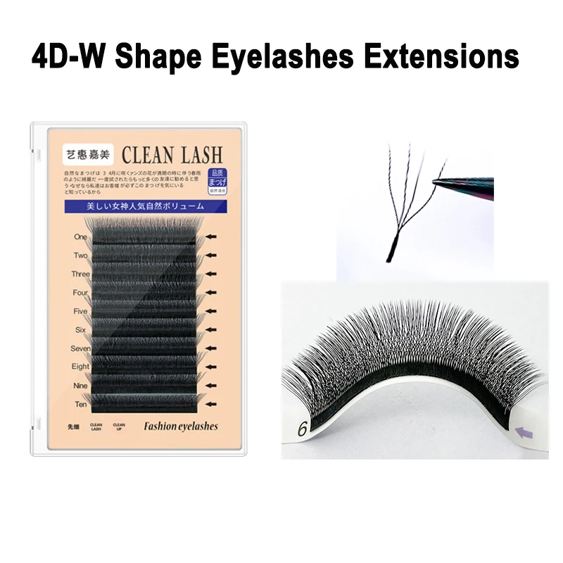 4D-W Shape Eyelash Extensions 0.05mm Soft Single Clusters 8-12mm C Curl High Quality Y/W Shape Lashes Extension Makeup Tools
4D-W Shape Eyelash Extensions 0.05mm Soft Single Clusters 8-12mm C Curl High Quality Y/W Shape Lashes Extension Makeup Tools