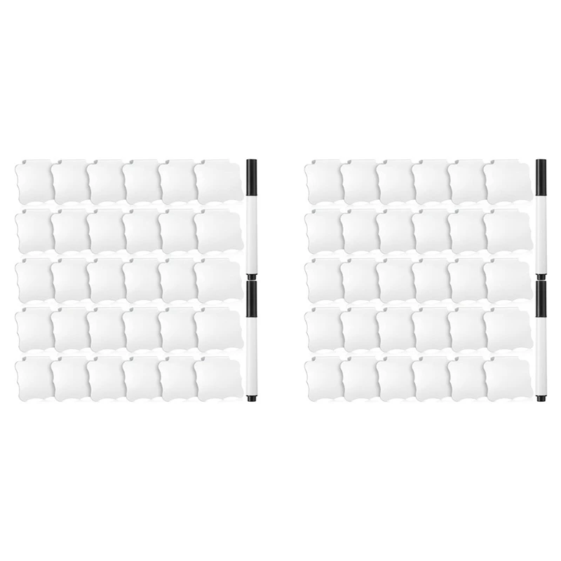 64 Pieces Basket Labels Clips And Pens Set, Includes 64 Pieces Kitchen Clip Label Holder And 4 Pieces Chalk (White)
64 Pieces Basket Labels Clips And Pens Set, Includes 64 Pieces Kitchen Clip Label Holder And 4 Pieces Chalk (White)