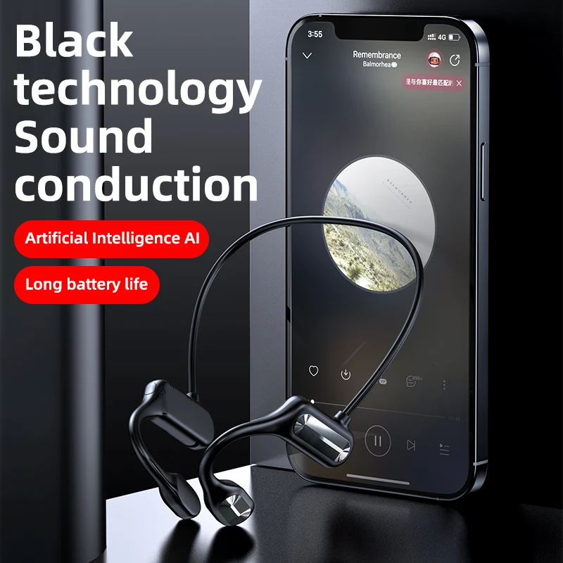TWS Bone Conduction Wireless Headphone BL09 With Microphone Noise Reduction and Voice Control is a Bluetooth 5.2 Stereo Earphone
TWS Bone Conduction Wireless Headphone BL09 With Microphone Noise Reduction and Voice Control is a Bluetooth 5.2 Stereo Earphone