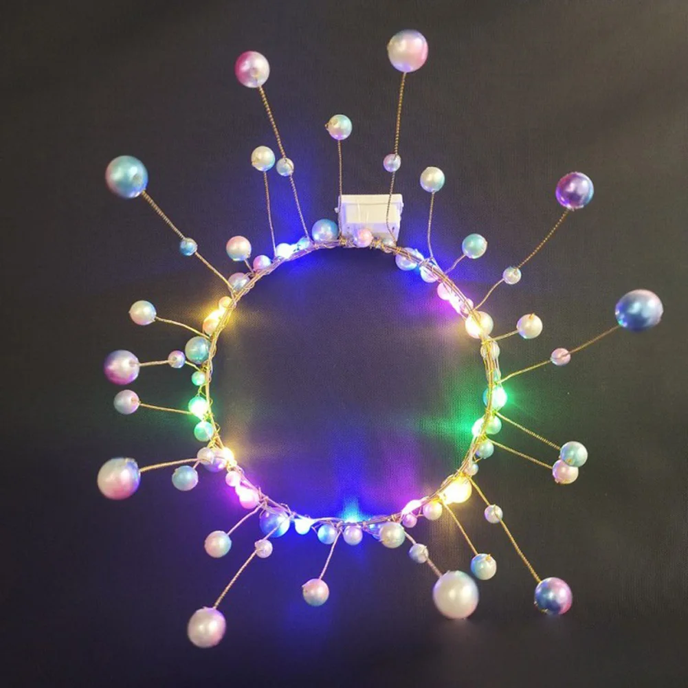 Metal Pearl Luminous Princess Crown Cake Topper Artificial Pearls Headdress Wedding Cake Decorating Baby Shower Birthday Topper
Metal Pearl Luminous Princess Crown Cake Topper Artificial Pearls Headdress Wedding Cake Decorating Baby Shower Birthday Topper